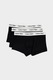 CALVIN KLEIN, Alacsony derekú boxer szett - 3 db, Fekete/Fehér