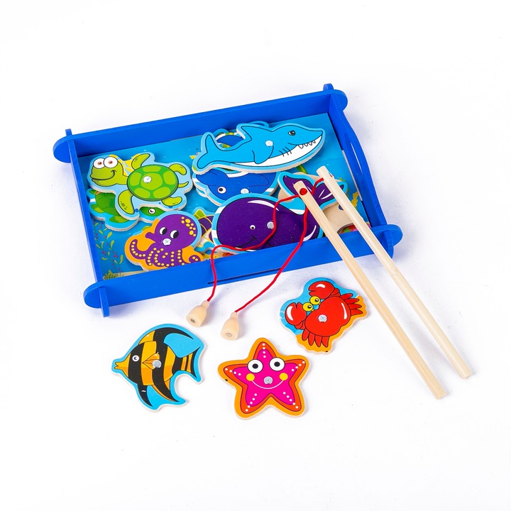 Joc educativ de pescuit magnetic , eduBEBE, M1-116