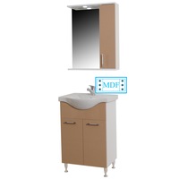 set baza mobilier si lavoar ceramicoglinda si dulap iluminare led badenmob seria 153 55x190x35cm bej imagen 40_0_
0