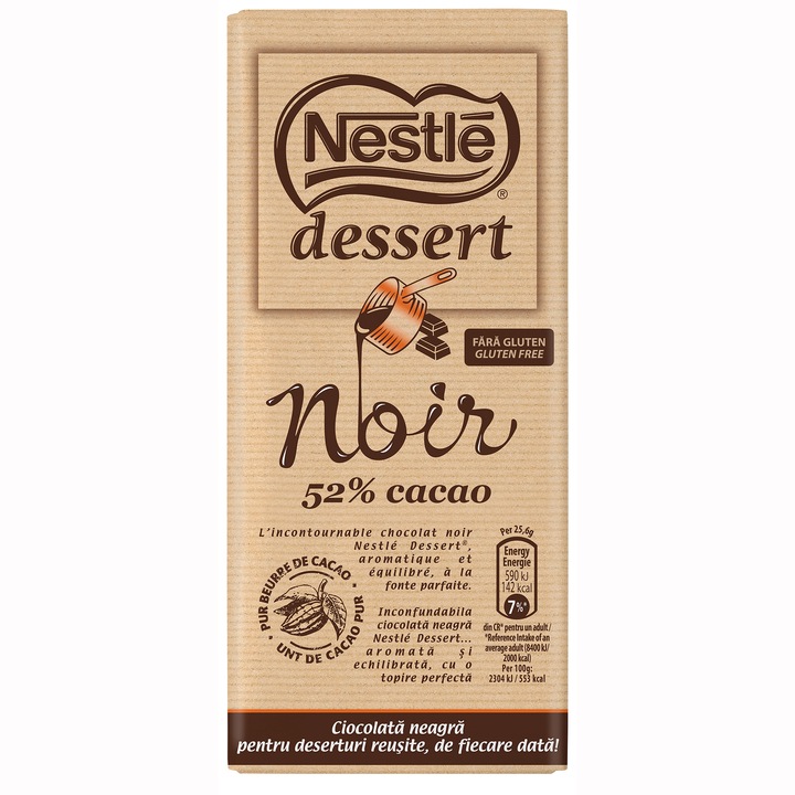 Ciocolata de menaj neagra 205g,Nestlé