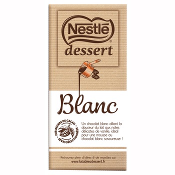 Ciocolata alba Nestle Dessert Blanc, 180g