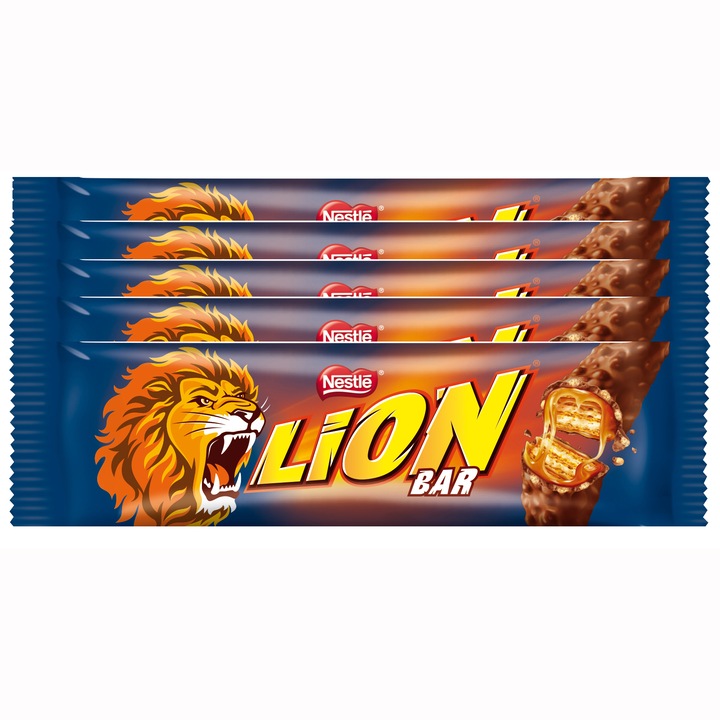 Pachet promo: 2 x Pachet batoane Lion cu ciocolata 5x42g, 210g