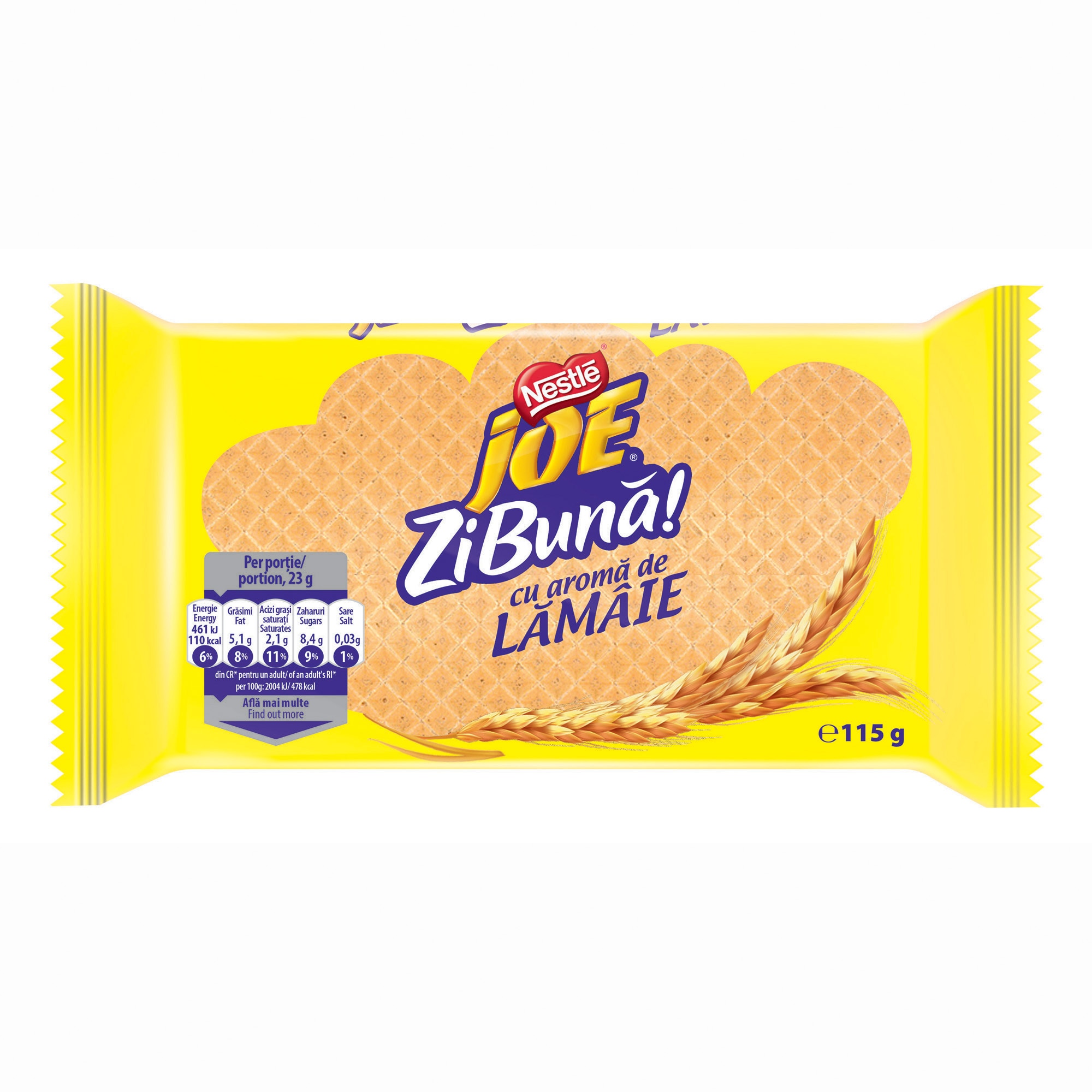 Napolitane cu crema de lamaie Joe Zi Buna, 115g