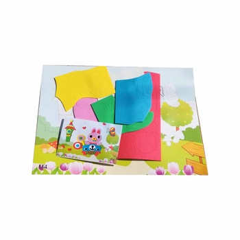 Set de creatie pentru copii - Tablou din carton buretat autocolant Set de creatie pentru copii - Tablou din carton buretat autocolant