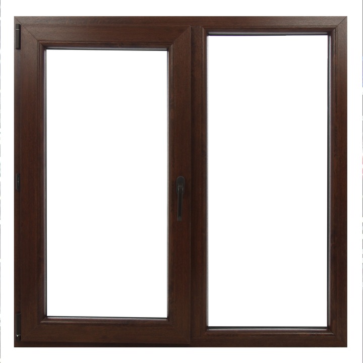 Fereastra Pvc, Tamistef, 4 camere, 2 canate, Stejar auriu, Dubla deschidere stanga, 1450x1150 mm