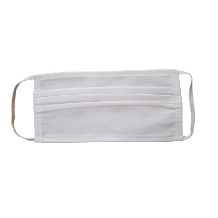 Set 5 masti de protectie reutilizabile, Super Zece, doc dens, alb, 1 strat