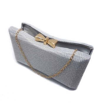 Clutch glitter, Tia accesorii, Alb/Argintiu Clutch glitter, Tia accesorii, Alb/Argintiu