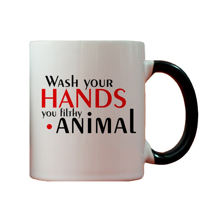 Cana Personalizata Filthy Animal, multicolora, ceramica, 330 ml