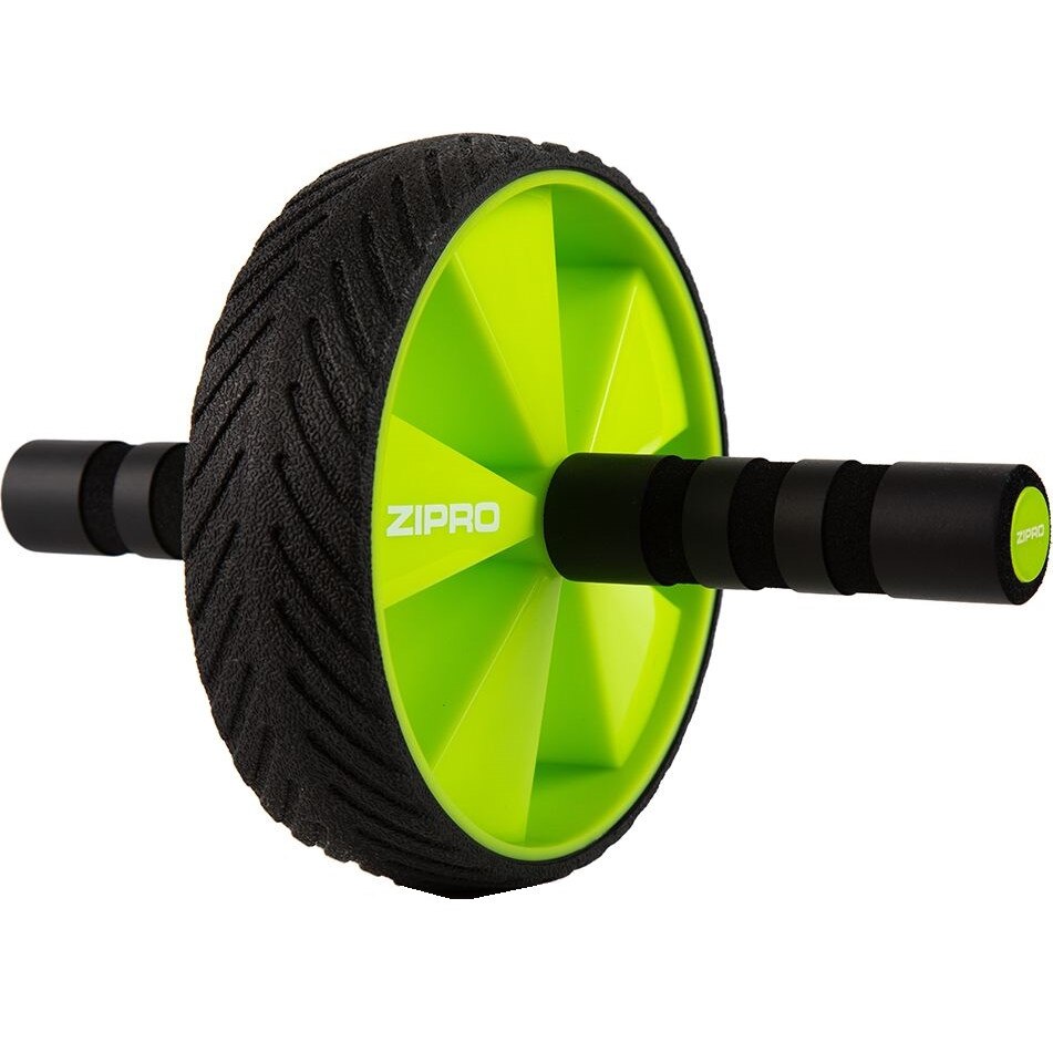 Roata Fitness Zipro, diametru 18 cm, Verde/Negru