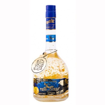 Tuica de Gutui cu Foita de Aur Scorilo, 0.7 l, cu fruct in interiorul sticlei Tuica de Gutui cu Foita de Aur Scorilo, 0.7 l, cu fruct in interiorul sticlei