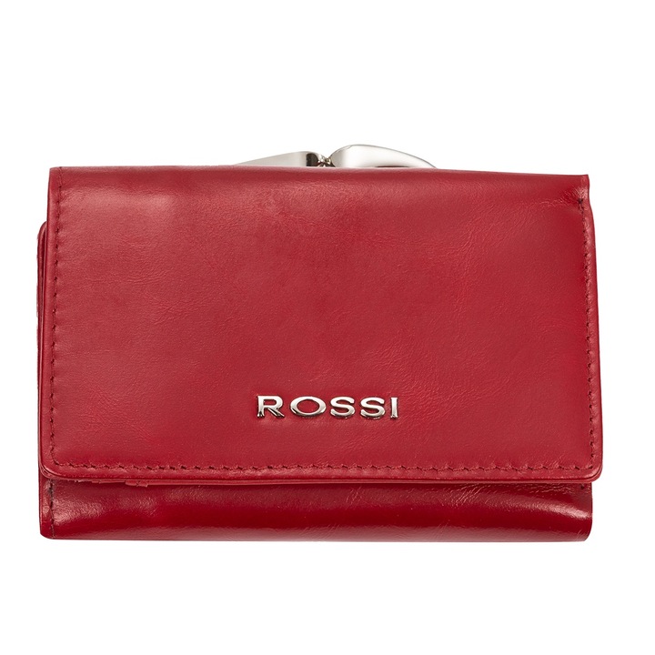 Дамско малко портмоне Rossi, RSC0005, Маслено червено