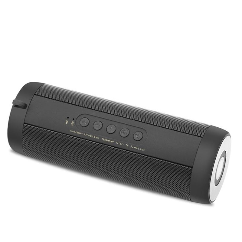 Boxa Portabila rezistenta la apa, T2, IPX7, bluetooth, autonomie de 10 ore, 2*3 W, neagra