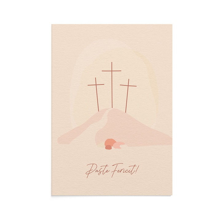 Felicitare Paste - Easter Calvary, Zizula Cards, 105 x 150 mm