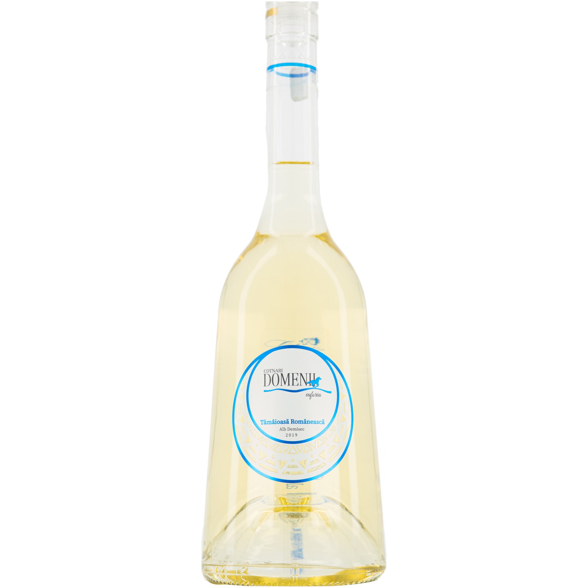 Vin Alb Domenii Euforia Tamaioasa Romaneasca, Demisec, 0.75l
