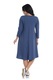 Rochie Dama Albastra Ampla pictata, M