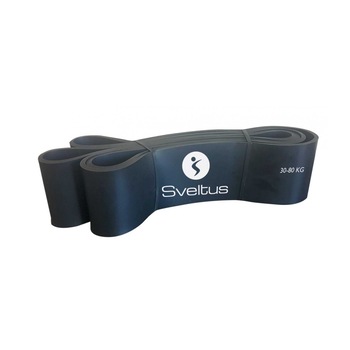 Banda elastica Neagra Power Band - Sveltus 30-80 kg Banda elastica Neagra Power Band - Sveltus 30-80 kg