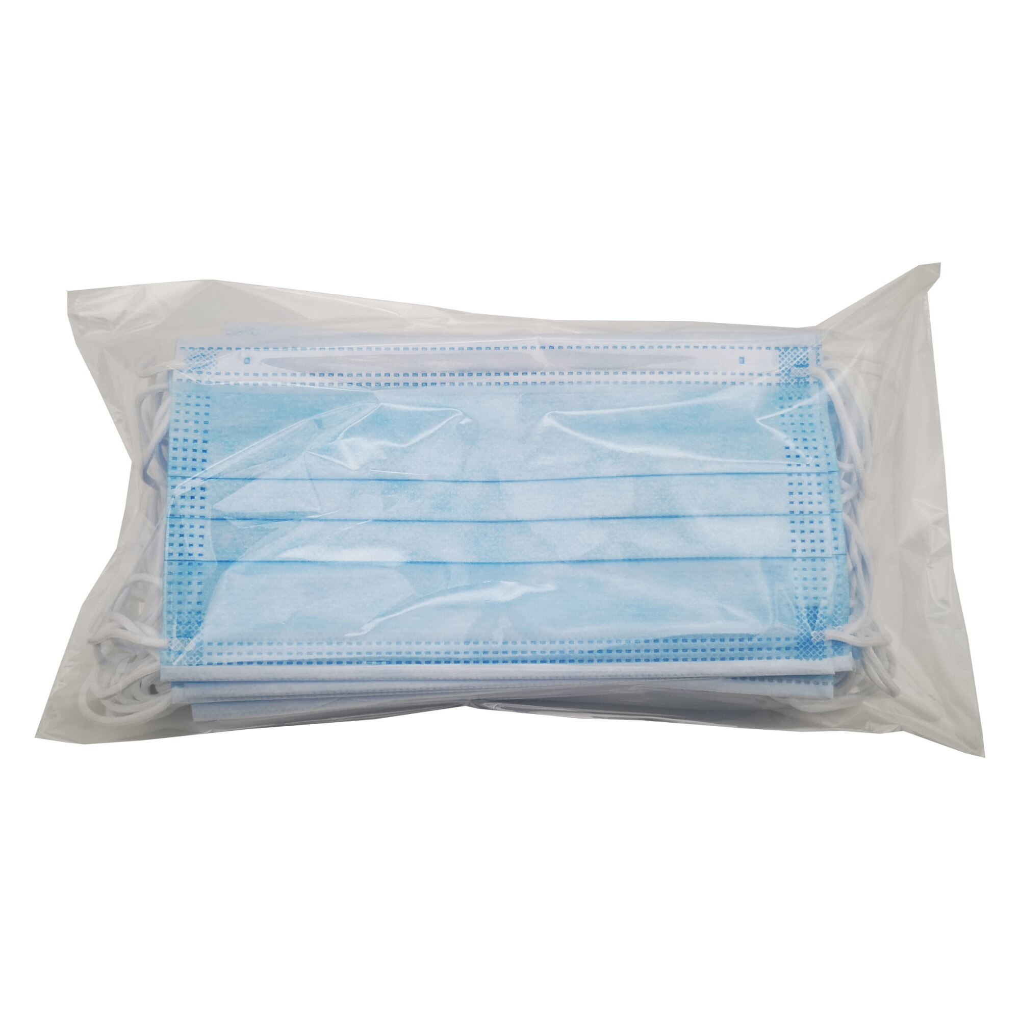Set 20 bucati Masca protectie din 3 straturi, 3 pliuri,albastru