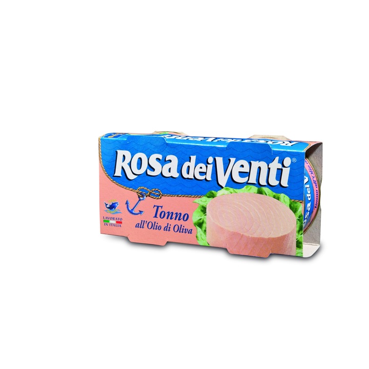 Ton in ulei de masline conserva Rosa Dei Venti 2*160g