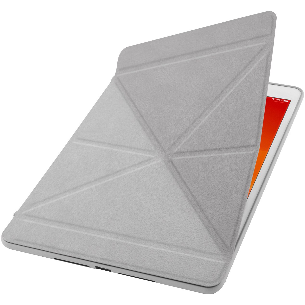 Husa de protectie Moshi VersaCover pentru iPad (7th generation), Stone Grey