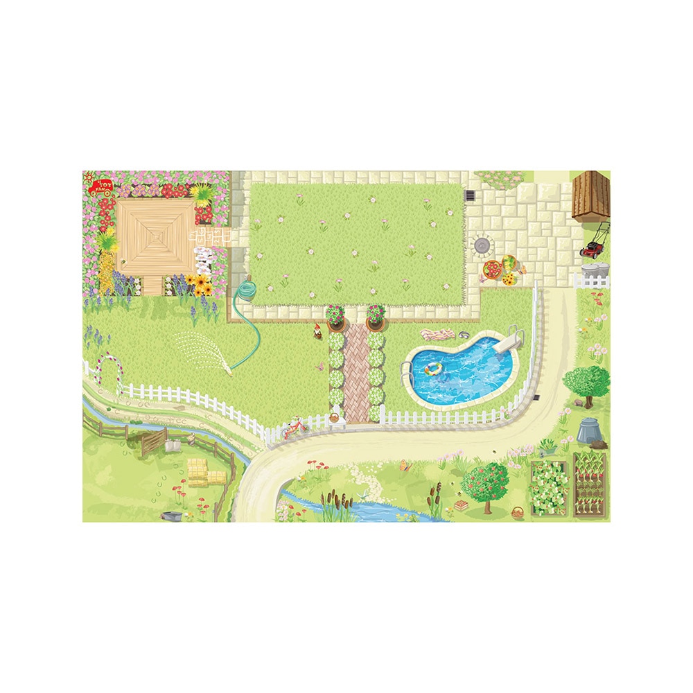 Covoras copii, Le Toy Van, casuta papusilor, 120 x 80 cm, impermeabil