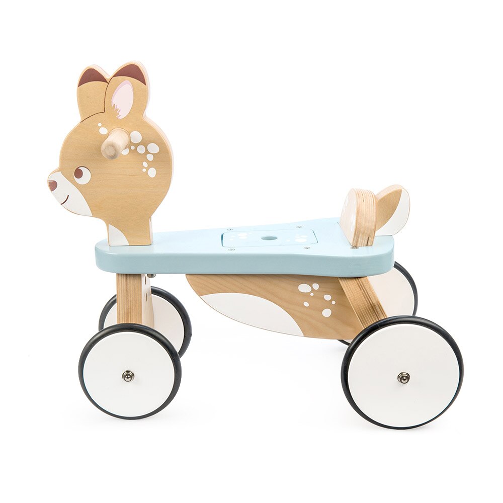 Bicicleta din lemn, Le Toy Van, caprioara, multicolor, 12 luni+