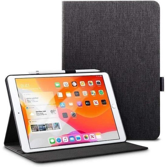 Husa Flip Apple iPad 7 10.2 (2019), iPad Gen 8 10.2 (2020) - ESR Simplicity Pencil Black