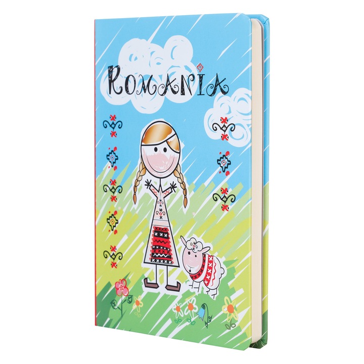 Agenda nedatata, Magnetella, foi albe - veline, 13,8 x 19,6 cm, 72 file, Port popular