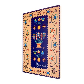 Agenda nedatata, Magnetella, foi albe - veline, 14,9 x 21 cm, 80 file, Covor oltenesc Agenda nedatata, Magnetella, foi albe - veline, 14,9 x 21 cm, 80 file, Covor oltenesc