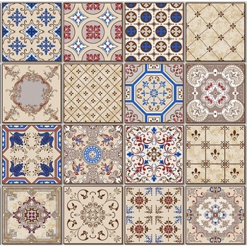 Tapet bej imitatie faianta pentru bucatarie, protectie ecologica ridicata, 5.33m2/rola - MallDeco 2155 Tapet bej imitatie faianta pentru bucatarie, protectie ecologica ridicata, 5.33m2/rola - MallDeco 2155