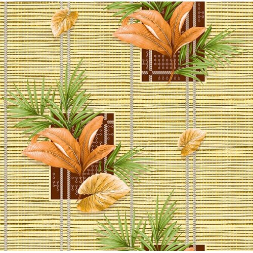 Tapet bej pentru bucatarie din hartie, protectie ecologica ridicata, 5.33m2/rola - MallDeco 2013