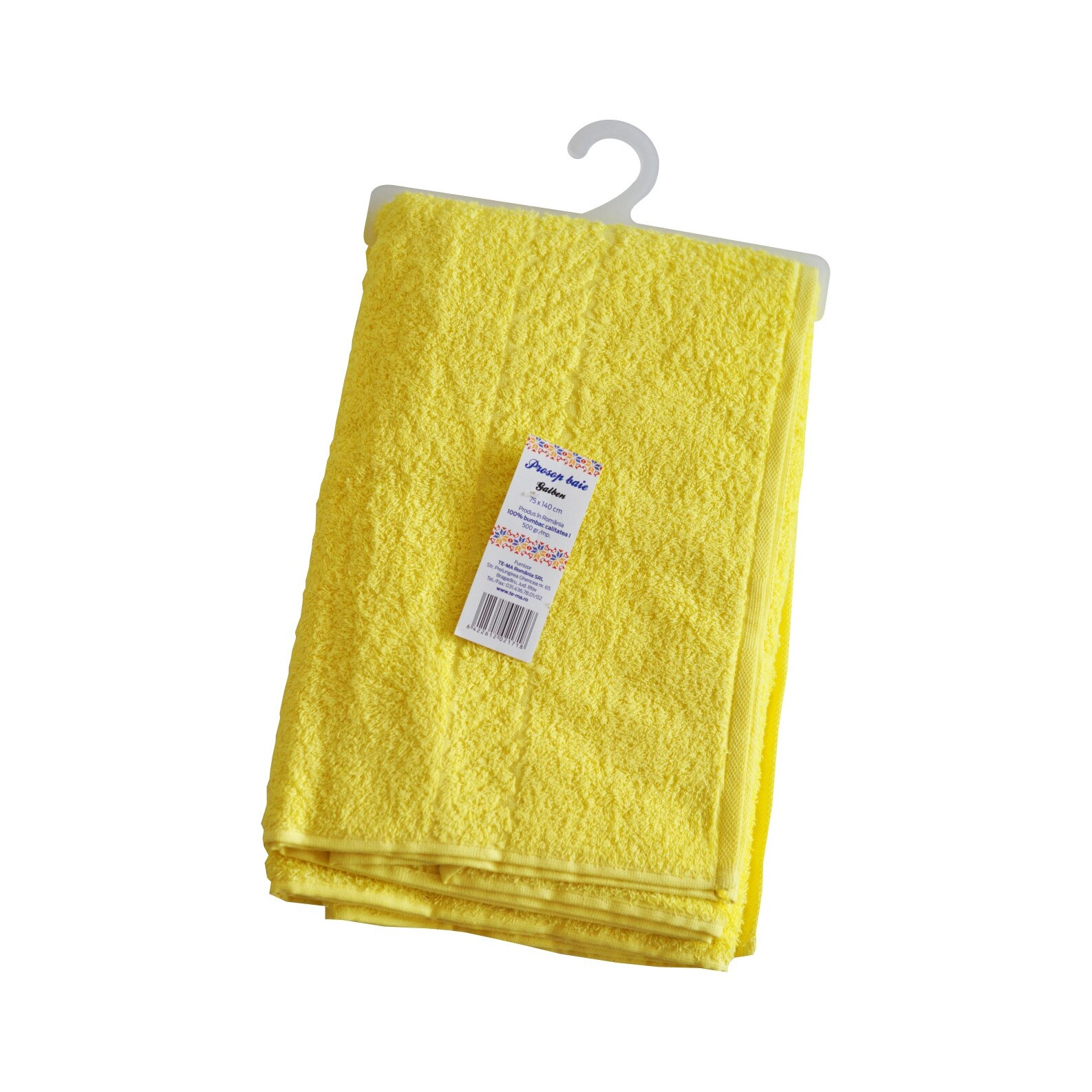 Prosop baie galben 75X140cm 500gr/mp Te-ma
