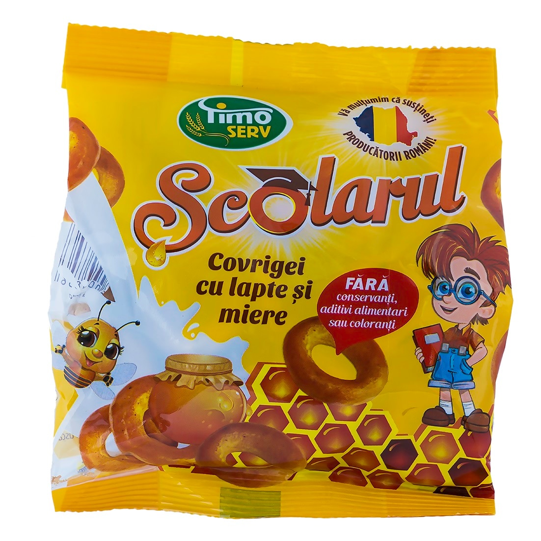 Covrigei cu lapte si miere Rontaila 150g - cutie 28 pungi