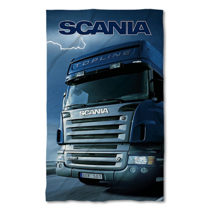Плажна кърпа 3 Digital Limited с дигитален печат, Скания камион, Scania truck 140x70cm