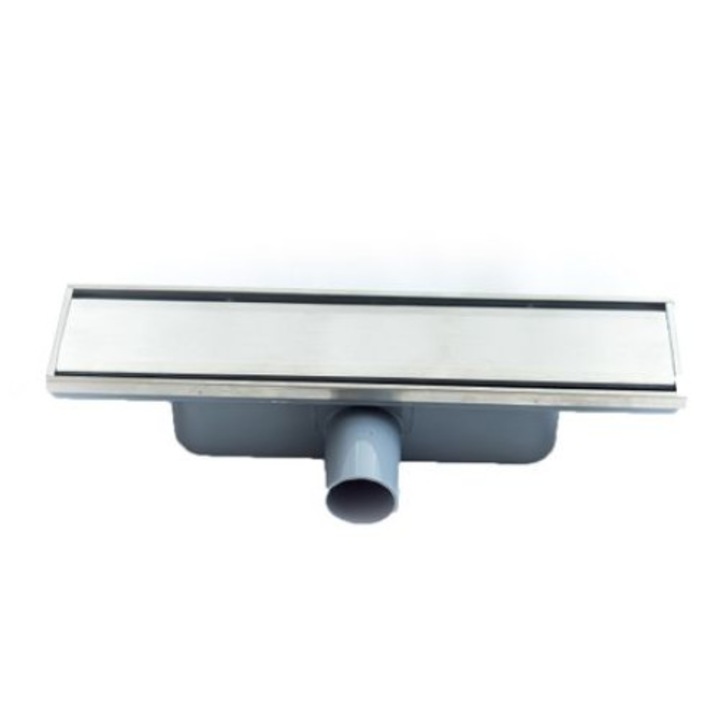 Rigola de dus, montaj in pardoseala, D40mm, L326mm, gratar inox, ExtraNobile