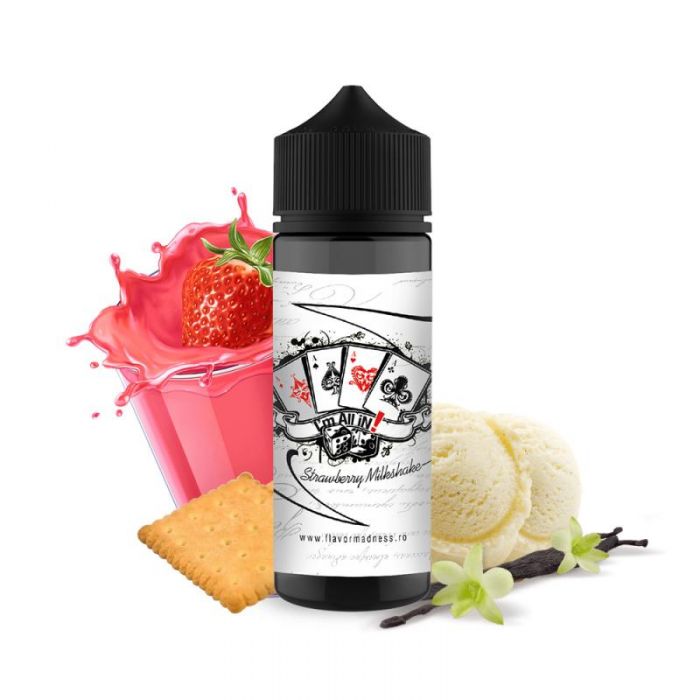 Lichid Flavor Madness - Strawberry Milkshake ,100ml ,0mg/ml