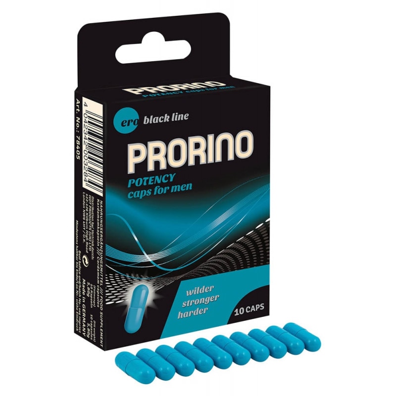 Capsule pentru cresterea potentei Ero Prorino black line 10 bucati