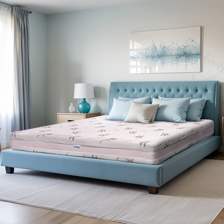 Saltea de pat Ortopedica, Ortopedicus®, Memory HD Lavanda Wellness, 200x90x23 cm, Fara Arcuri, Spuma cu Memorie, 15+7+1