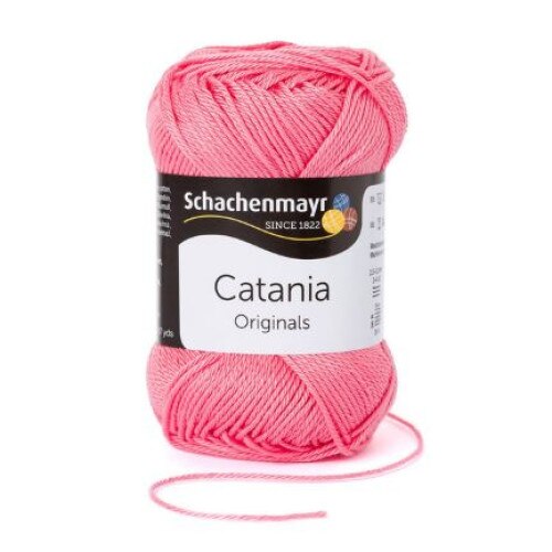 Fir Textil Smc Schachenmayr Catania 0409 pentru crosetat si tricotat, bumbac, roz, 125 m