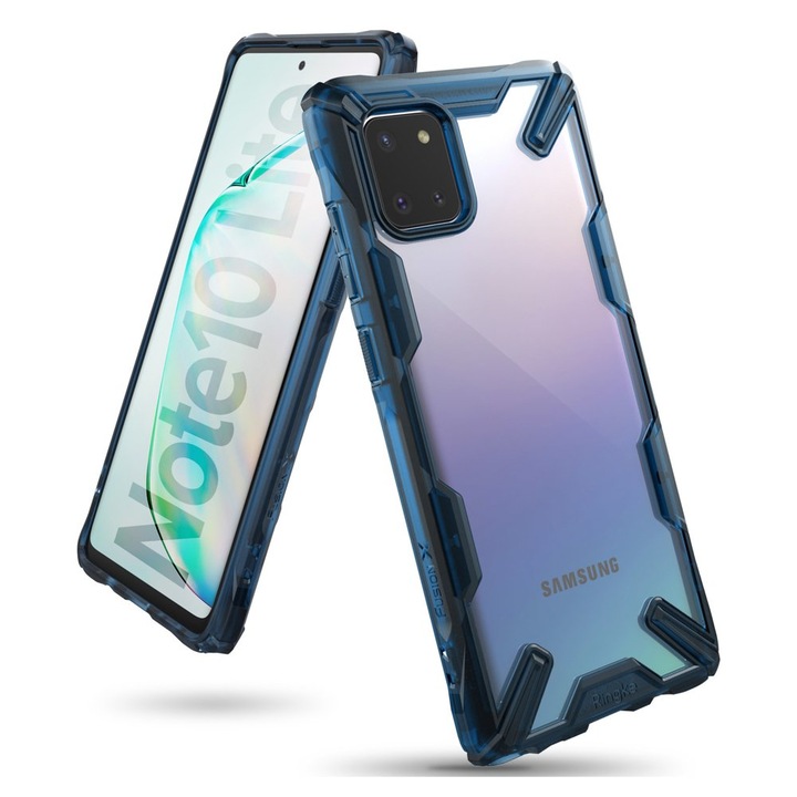 Калъф за телефон Ringke Fusion X Durable TPU за Samsung Galaxy Note 10 Lite, син