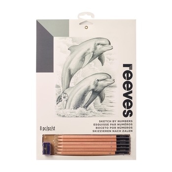 Desen pe numere schite Dolphins Desen pe numere schite Dolphins