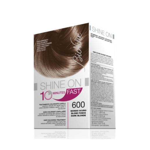 Vopsea tratament fara Parafenilendiamina, fara Amoniac, fara Rezorcinol, fara Conservanti, fara Gluten, nr 600 BioNike, SHINE ON FAST