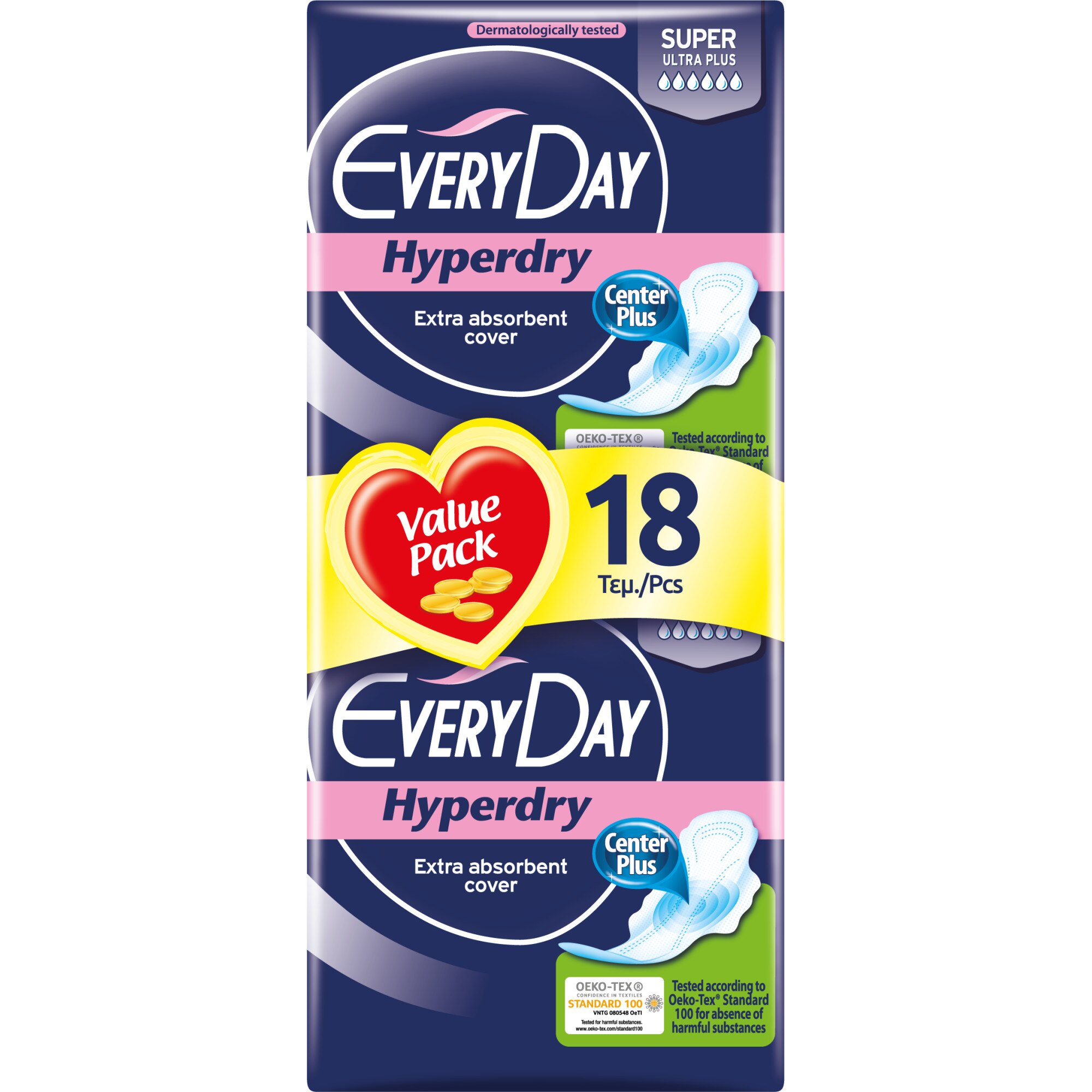 Absorbante Everyday Hiperdry Super 18 buc