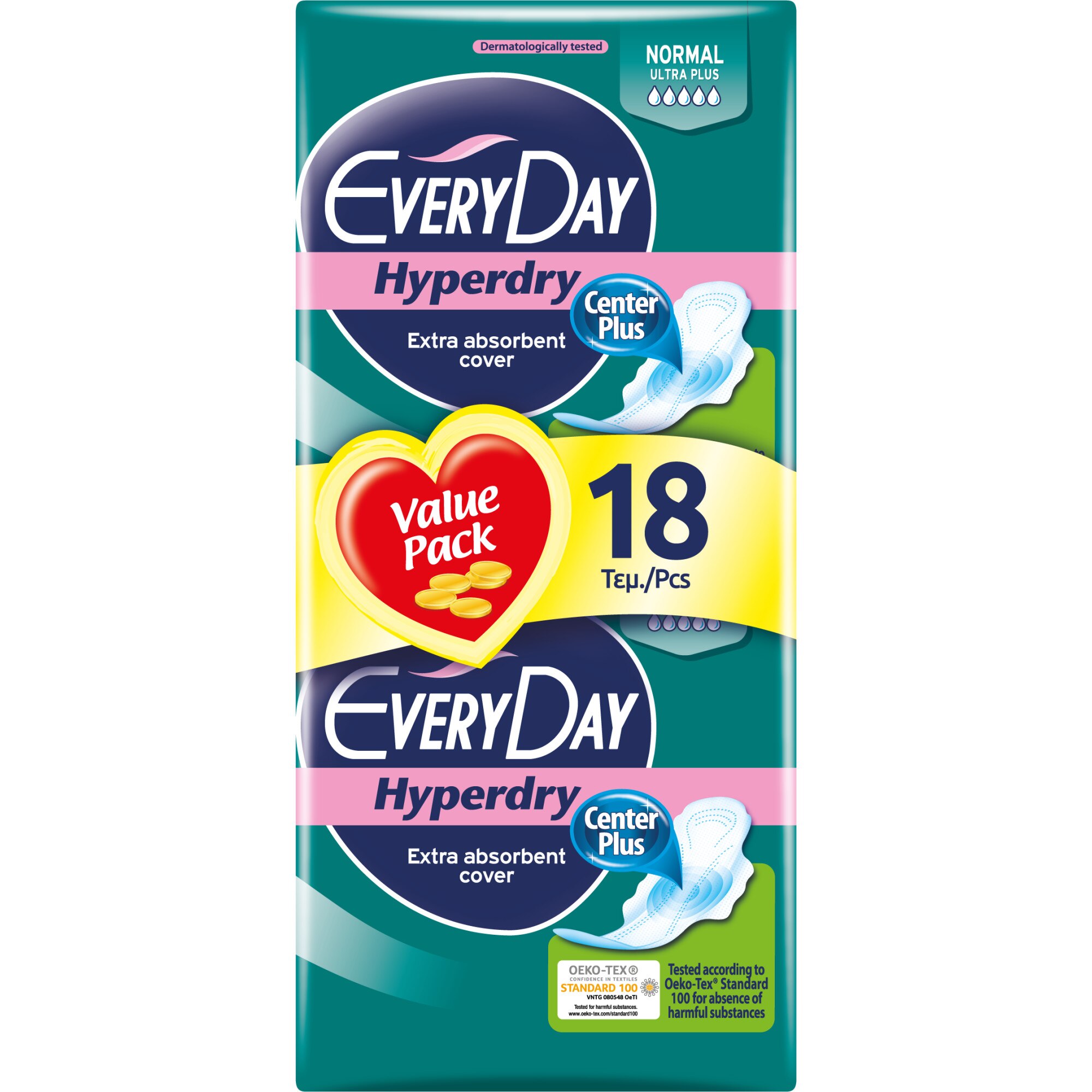 Absorbante Everyday Hiperdry Normal 18 buc