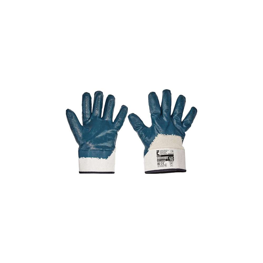 Manusi RUFF partial imersate in nitril marime XL