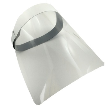 Viziera protectie fata PVC transparent, cu prindere reglabila Viziera protectie fata PVC transparent, cu prindere reglabila