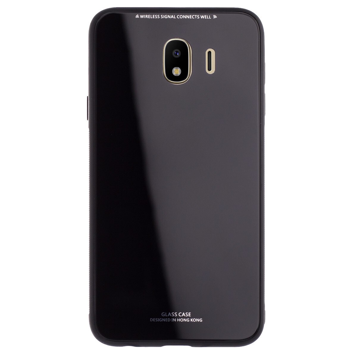 Husa spate sticla Samsung Galaxy J4 2018 Contakt Neagra