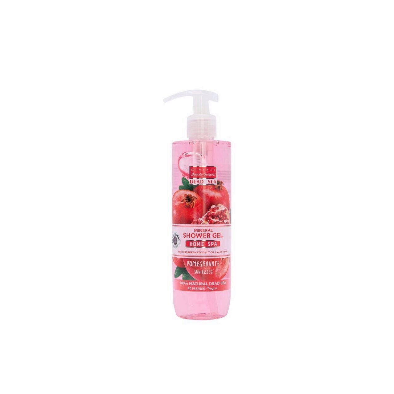 Gel de dus cu rodie, fara parabeni, Mineral Beauty System, 300ml