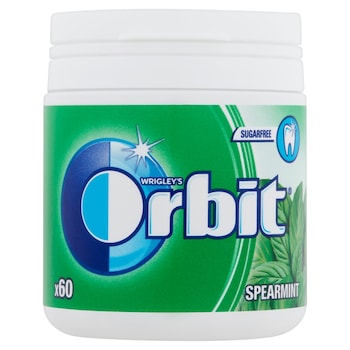 Guma de mestecat cu aroma de menta 60 buc Orbit Spearmint, 84g Guma de mestecat cu aroma de menta 60 buc Orbit Spearmint, 84g