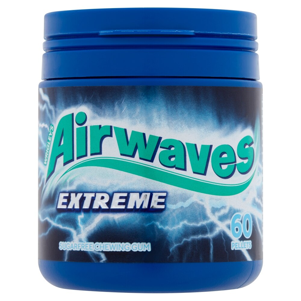 Guma de mestecat cu arome de menta si eucalipt 60 buc Airwaves Extreme, 84g