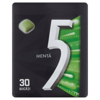 Guma de mestecat cu aroma de menta 30 buc Five, 69g Guma de mestecat cu aroma de menta 30 buc Five, 69g